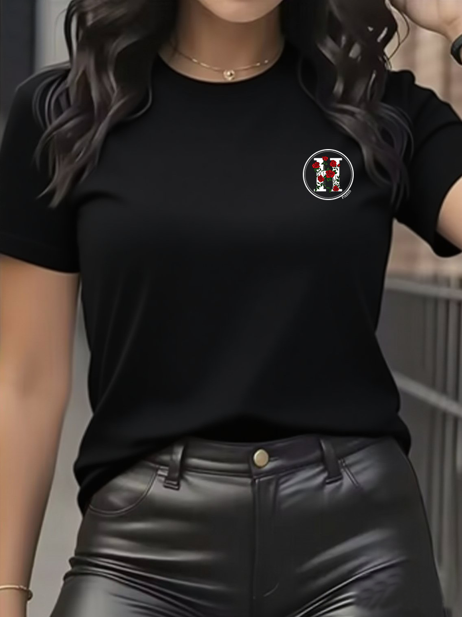 Women's T-Shirt Leisure Fashio - Streetwear Brand Top ulasan dan harga