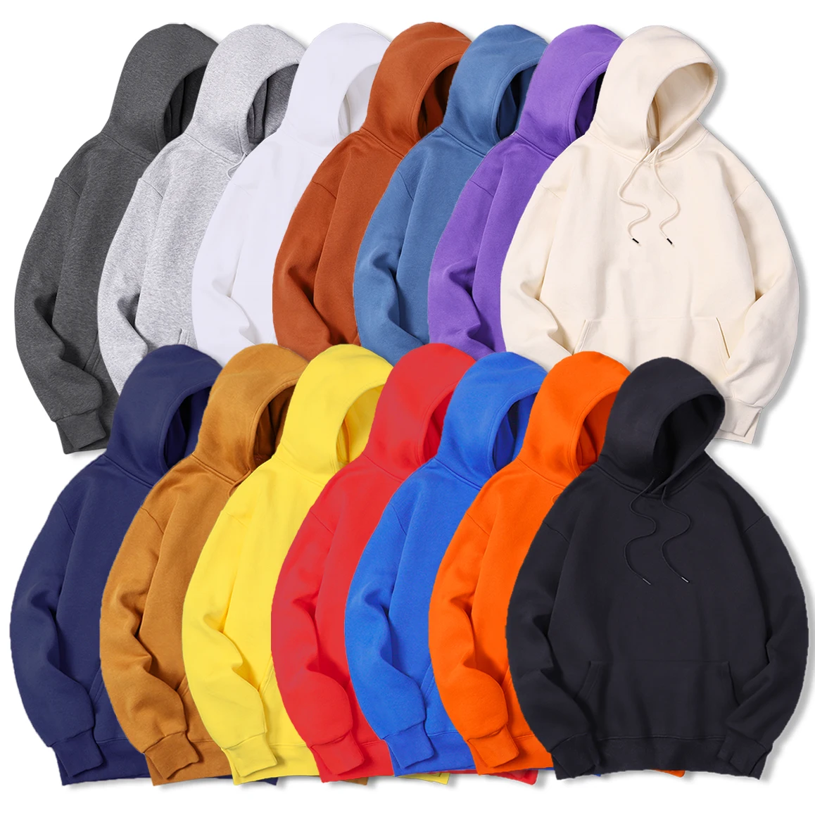 Men's Solid Color Hooded Sweat - Streetwear Clothing Brands ulasan dan harga