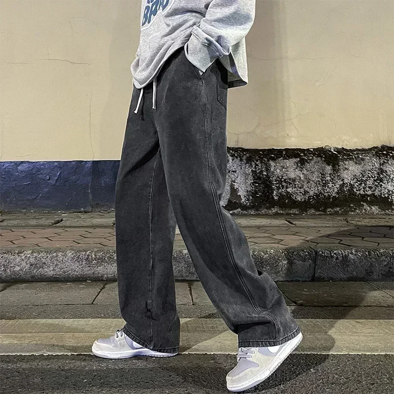 New Streetwear Loose Jeans Men - Streetwear Clothing Brands ulasan dan harga