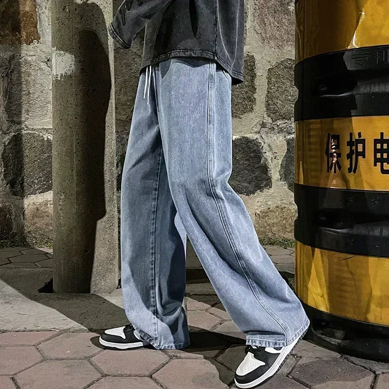 New Streetwear Loose Jeans Men - Streetwear Clothing Brands ulasan dan harga