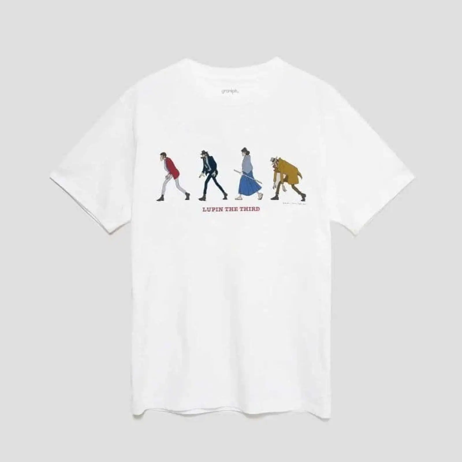 Graniph Lupin III T Shirt Größ - Streetwear Brand Designs ulasan dan harga