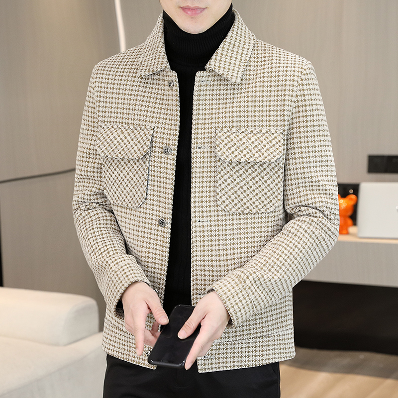 Brand Winter Plaid Woolen Jack - Streetwear Clothing Brands ulasan dan harga