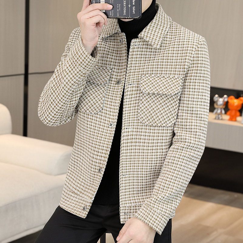 Brand Winter Plaid Woolen Jack - Streetwear Clothing Brands ulasan dan harga