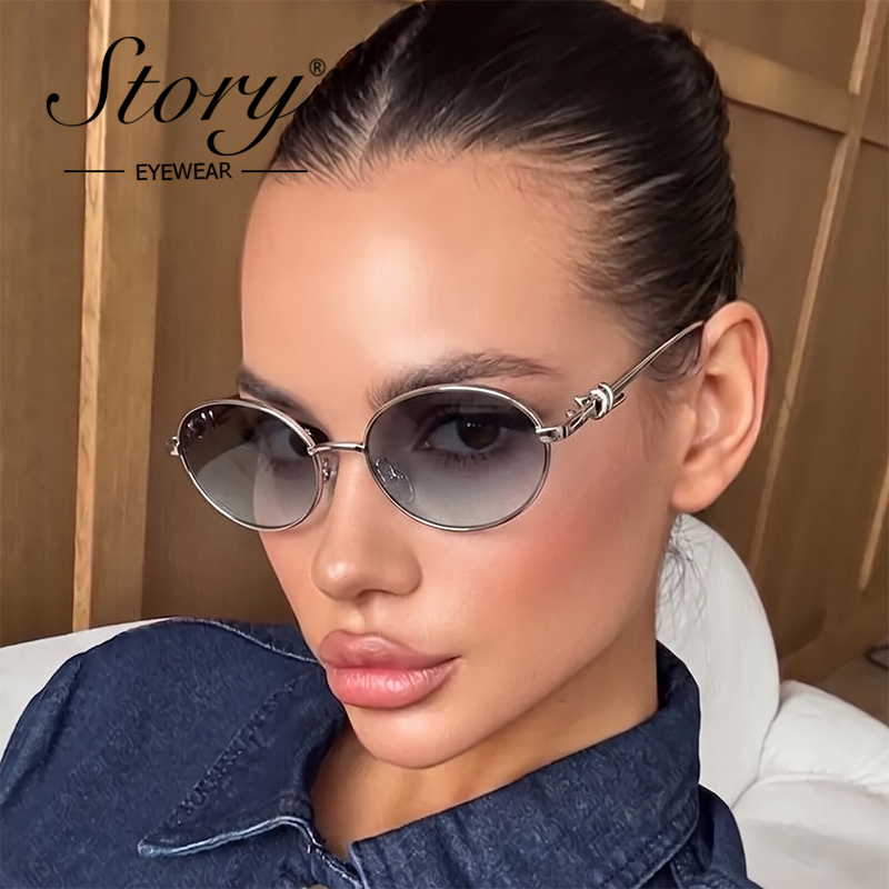 STORY Retro Metal Frame Oval S - Streetwear Brand Designs ulasan dan harga