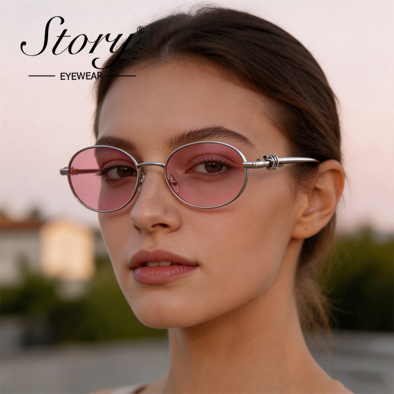 STORY Retro Metal Frame Oval S - Streetwear Brand Designs ulasan dan harga